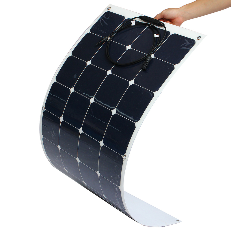 100W 23% High Efficiency Sunpower Photovoltaic PV Cells Mono Silicon Flexible Solar Power Generation Panel