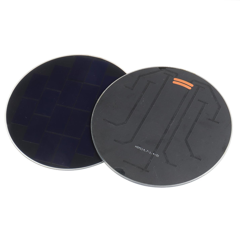 1V 1.4W 114.7mm Diameter Round Shape PET mini Solar Panel Mono Silicon PV Module -- Custom Diameters Supports